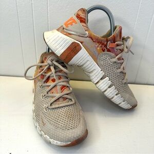 Nike Free Metcon 4 Women's Training Shoes DJ3075-064 Tan Orange Marble Size 7